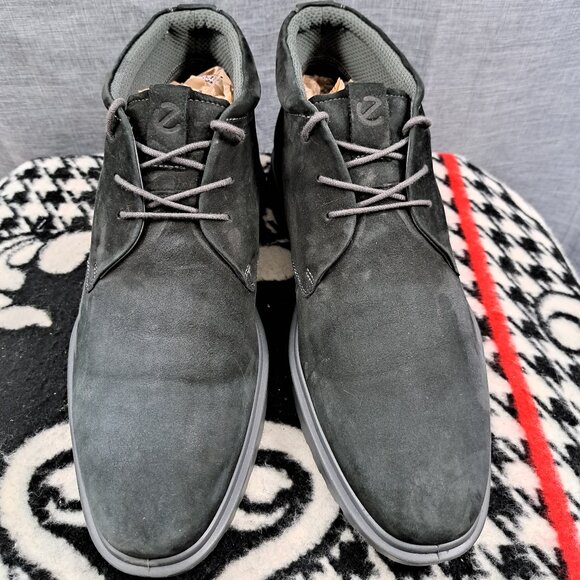 %ECCO Boots Men Suede Black Size 12 - 12.5 / D9 main image 10